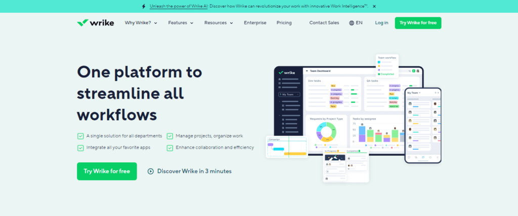 wrike - popular project management tool